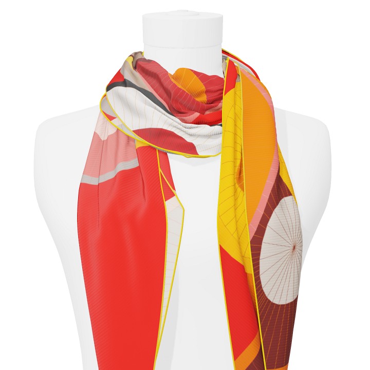 "Les ombrelles" giant arrow 200 scarf