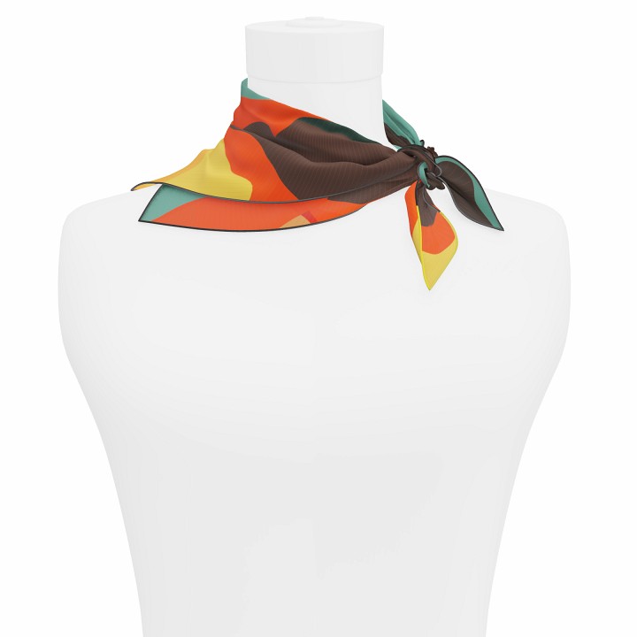 "Les ombrelles" square 45 scarf
