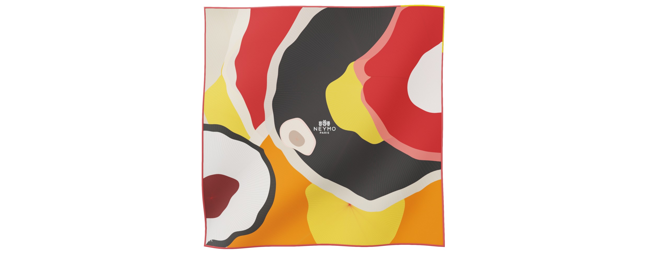 "Les ombrelles" square 45 scarf