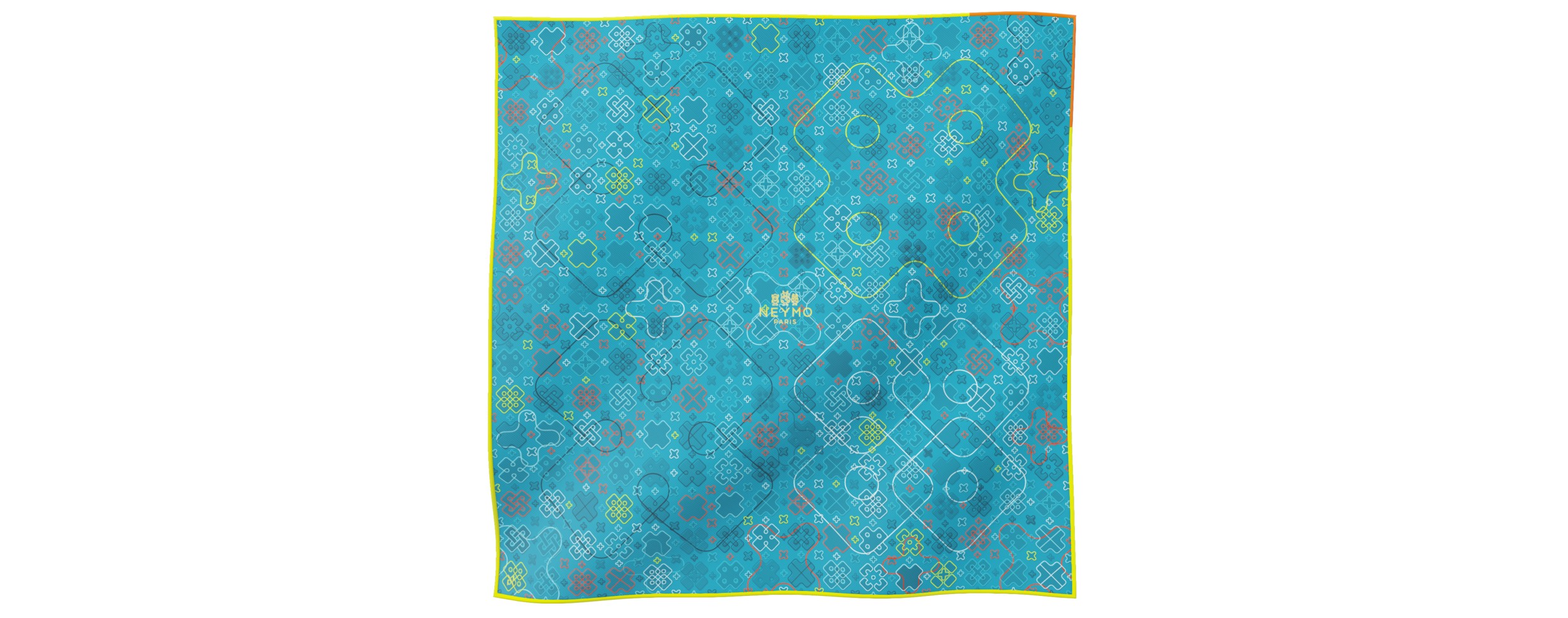 "Criss Cross" square 70 scarf