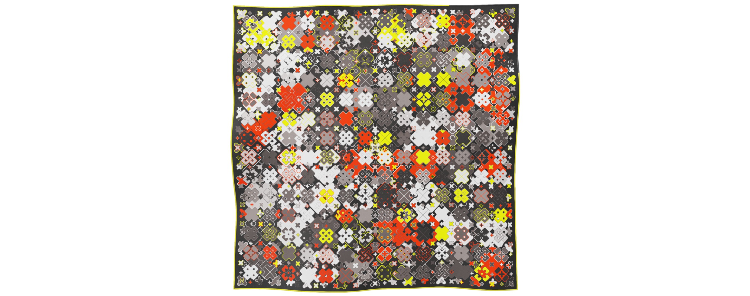 "Criss Cross" square 70 scarf