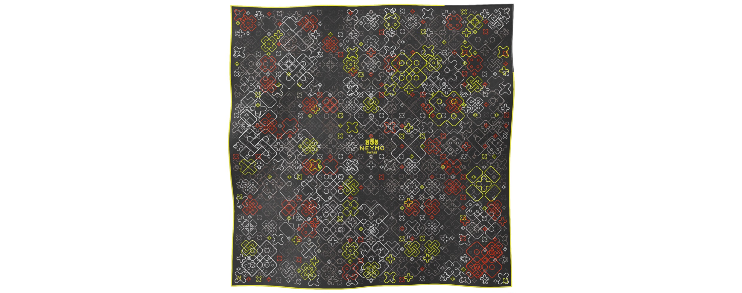 "Criss Cross" square 70 scarf