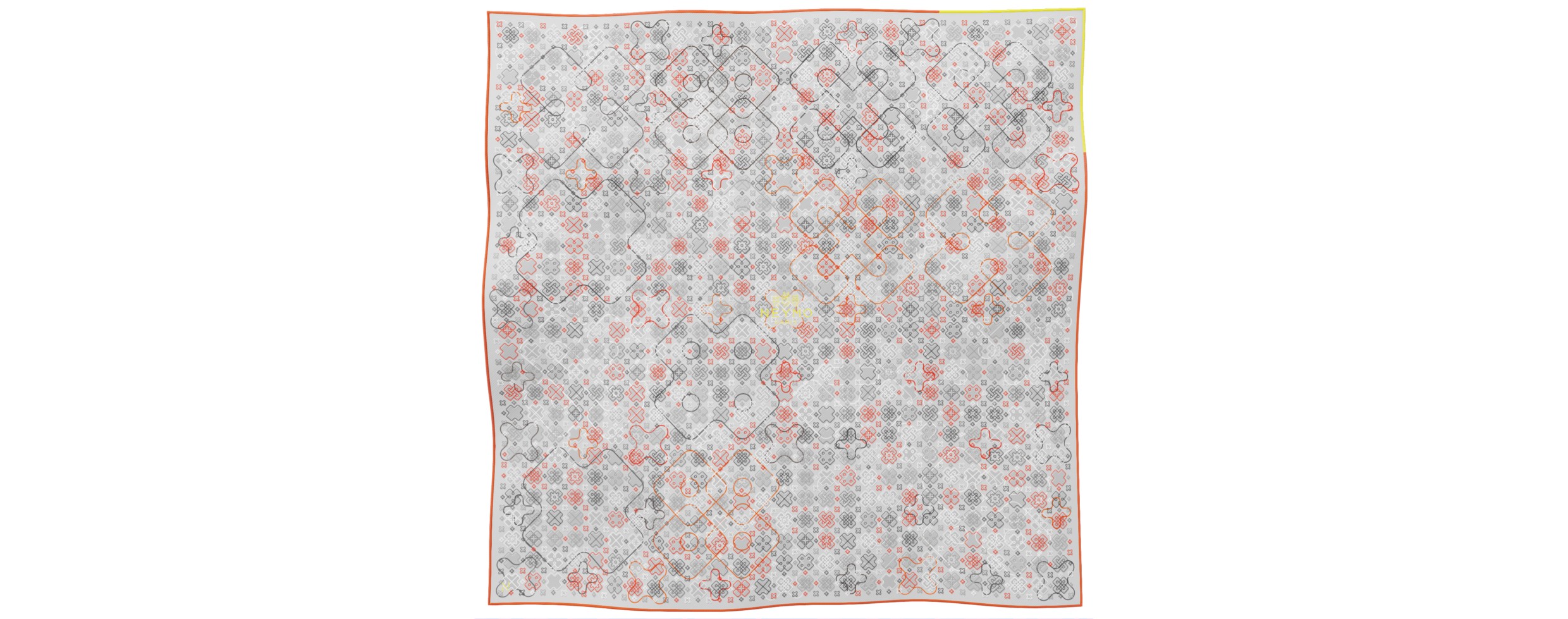 "Criss Cross" square 70 scarf