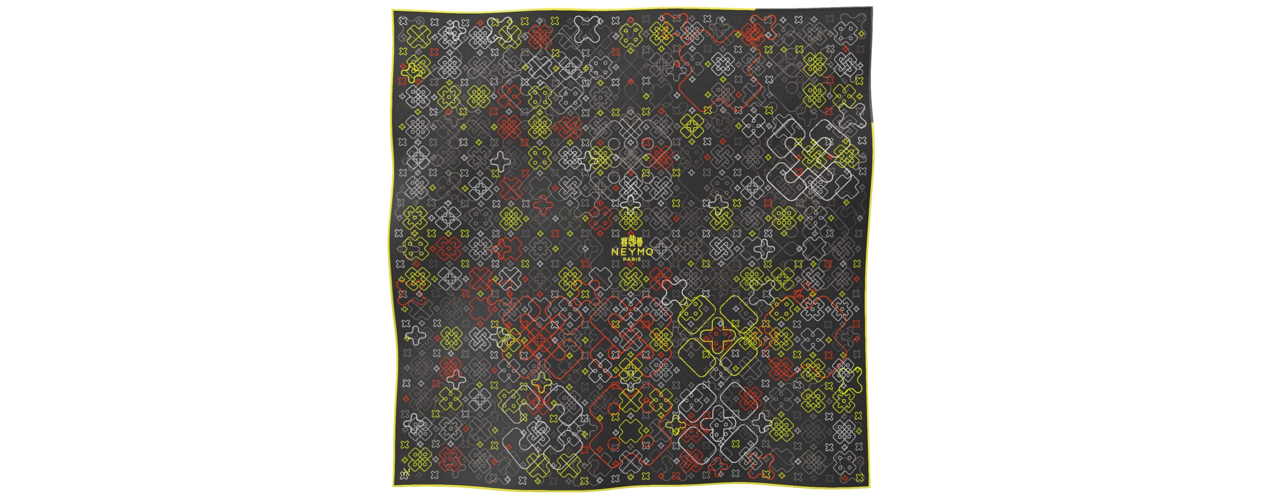 "Criss Cross" square 70 scarf