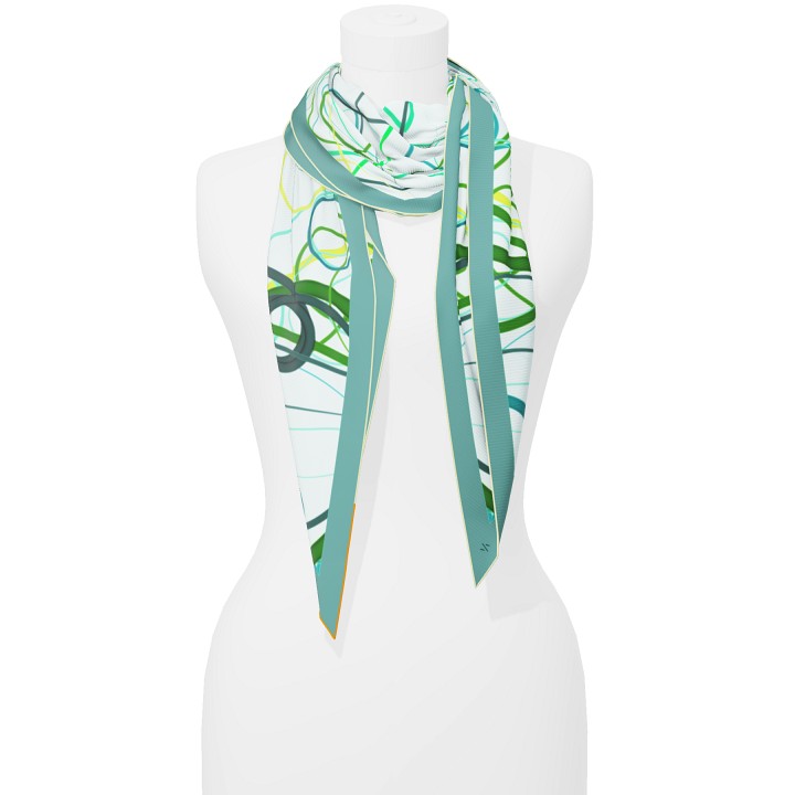 "Whiplash" giant arrow scarf