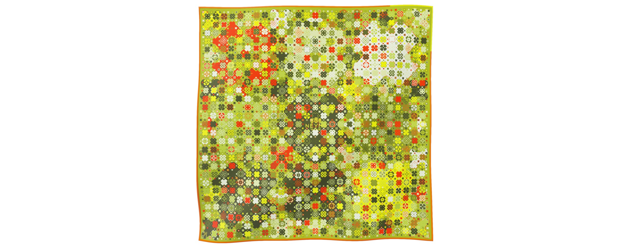 "Criss Cross" square 45 scarf