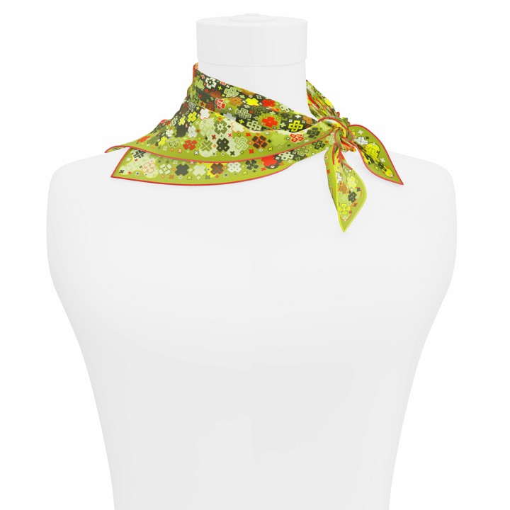 "Criss Cross" square 45 scarf