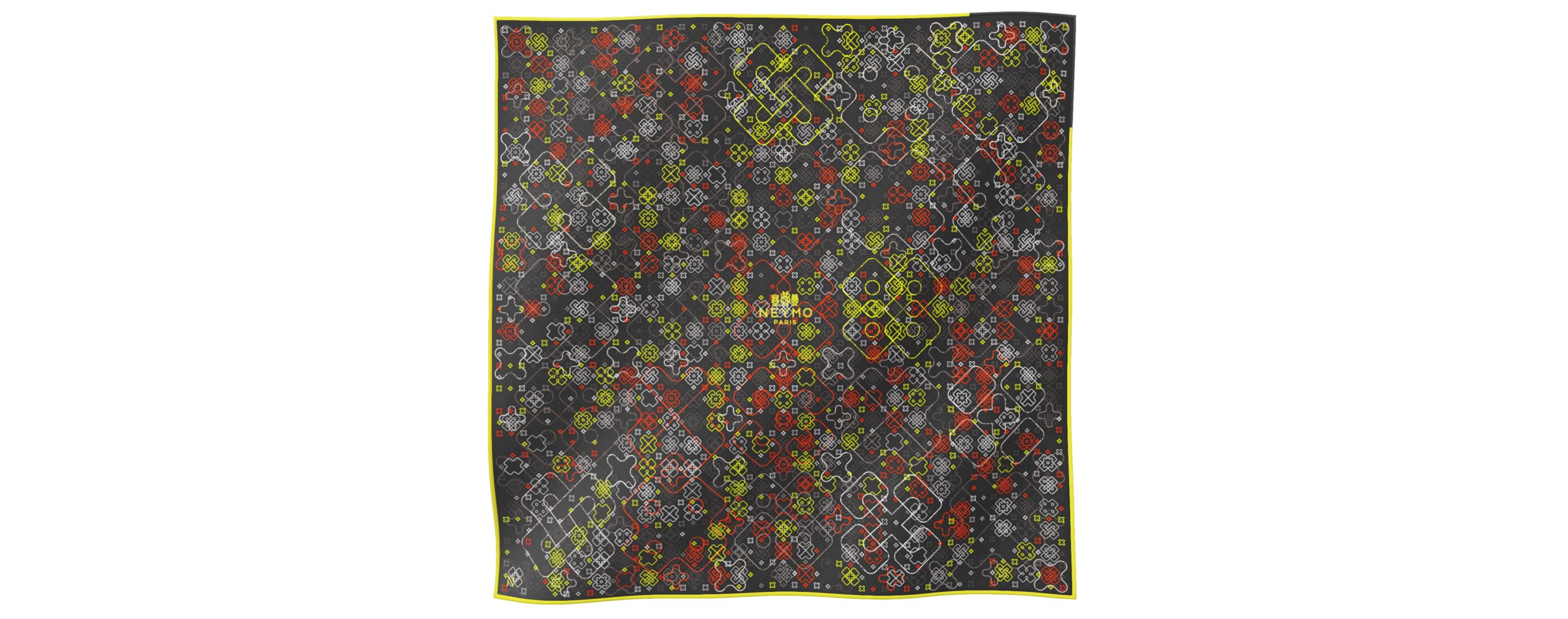 "Criss Cross" square 45 scarf