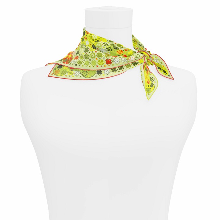 "Criss Cross" square 45 scarf