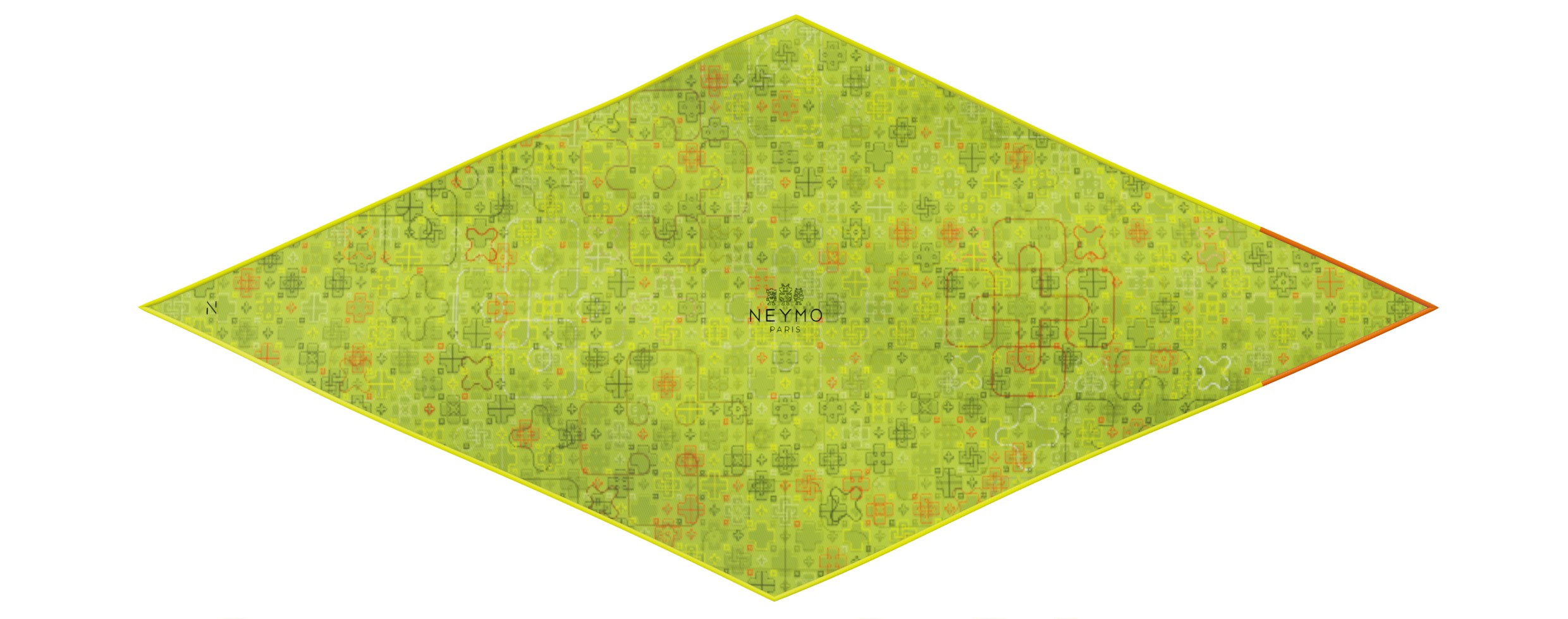 "CrissCross" dart 80 scarf