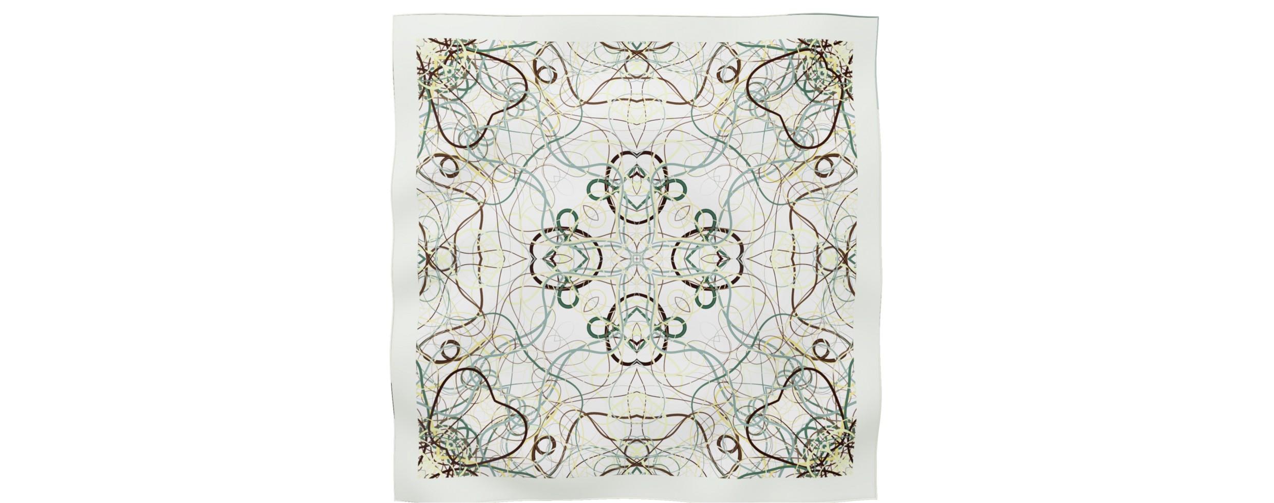 "Whiplash" Square 90 scarf