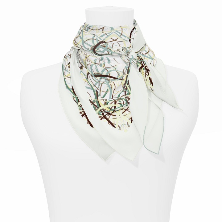 "Whiplash" Square 90 scarf