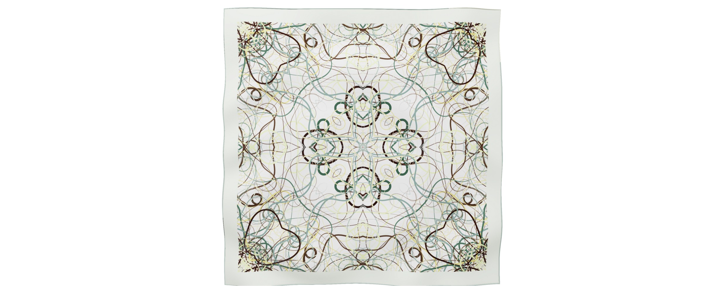 "Whiplash" Square 90 scarf