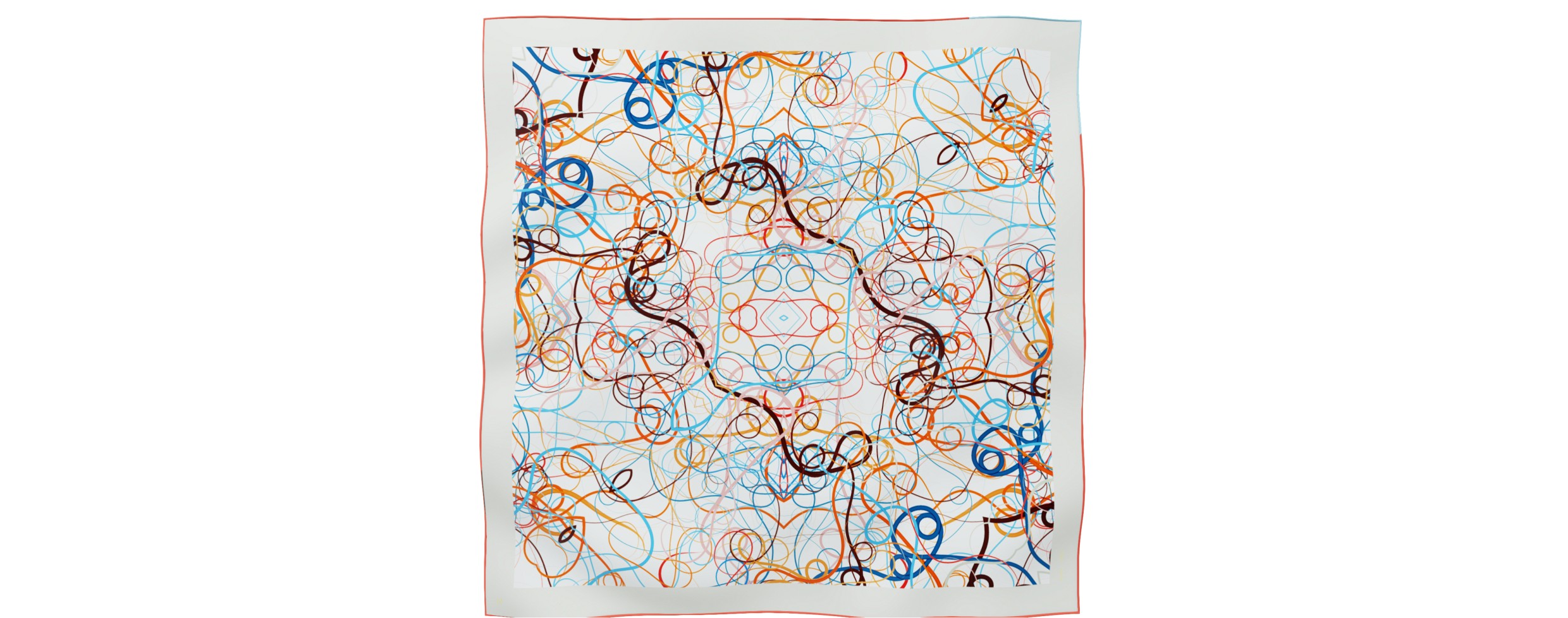 "Whiplash" Square 90 scarf