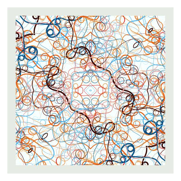"Whiplash" Square 90 scarf