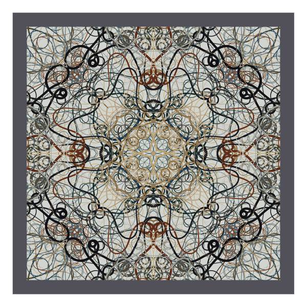 "Whiplash" Square 90 scarf