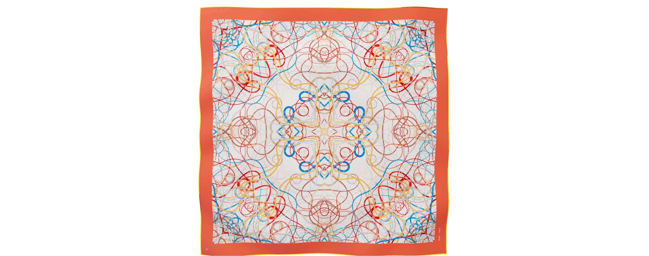 "Whiplash" Square 90 scarf