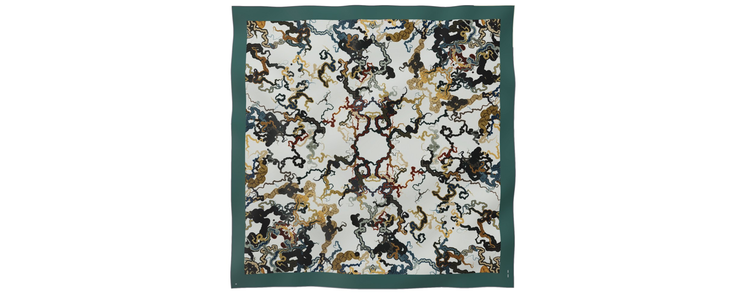 "Whiplash" giant square 130 scarf