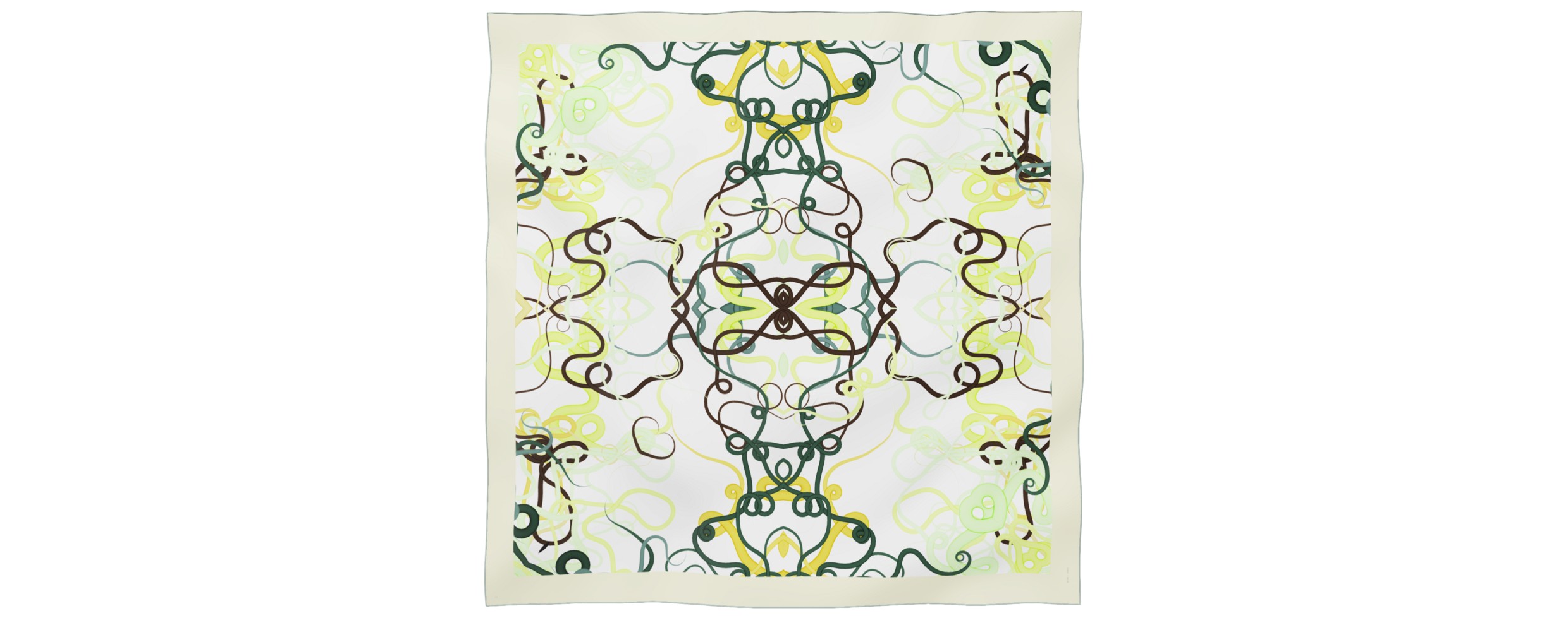 "Whiplash" giant square 130 scarf