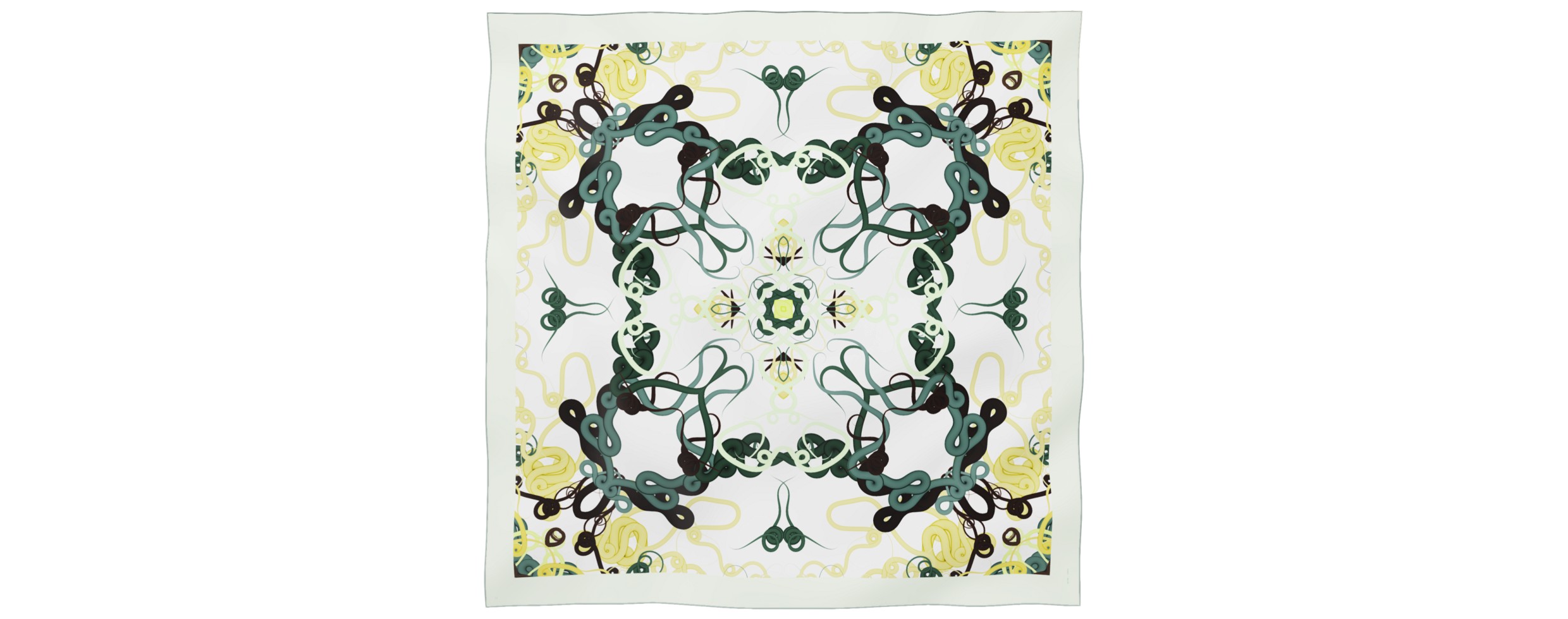 "Whiplash" giant square 130 scarf