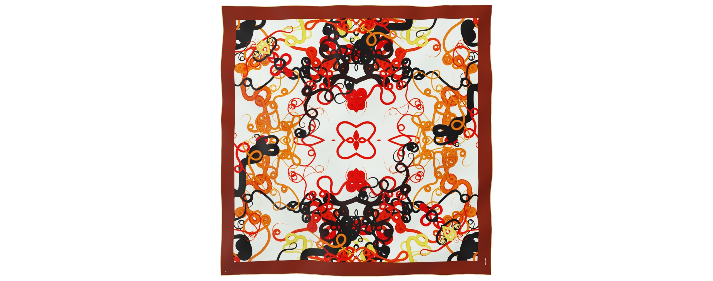 "Whiplash" giant square 130 scarf