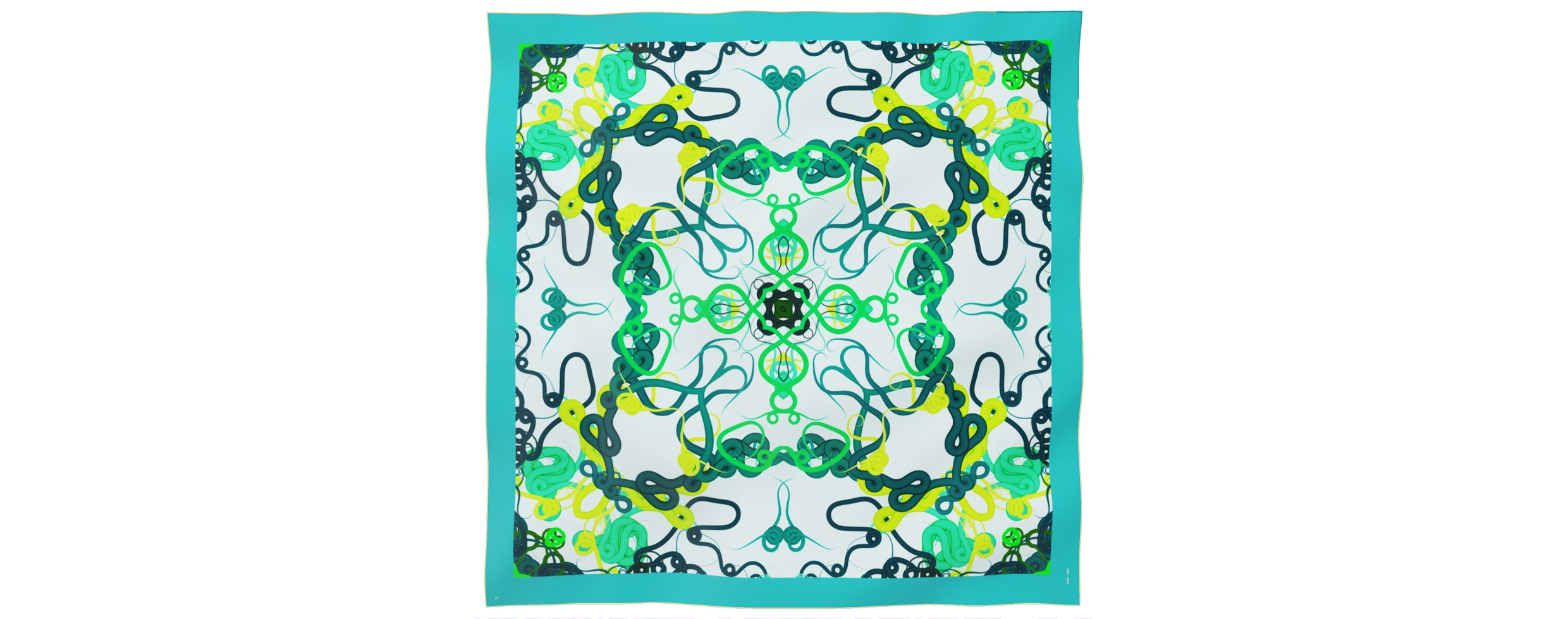 "Whiplash" giant square 130 scarf