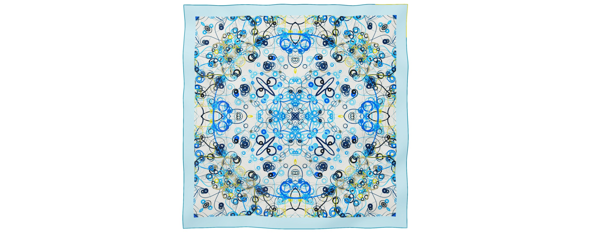 "Whiplash" giant square 130 scarf