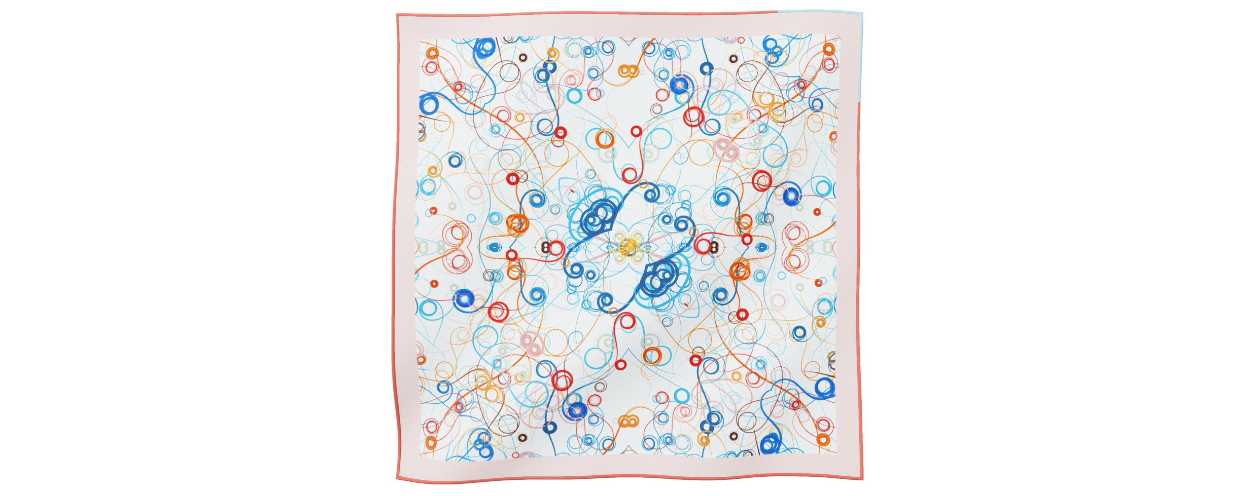 "Whiplash" Square 45 scarf