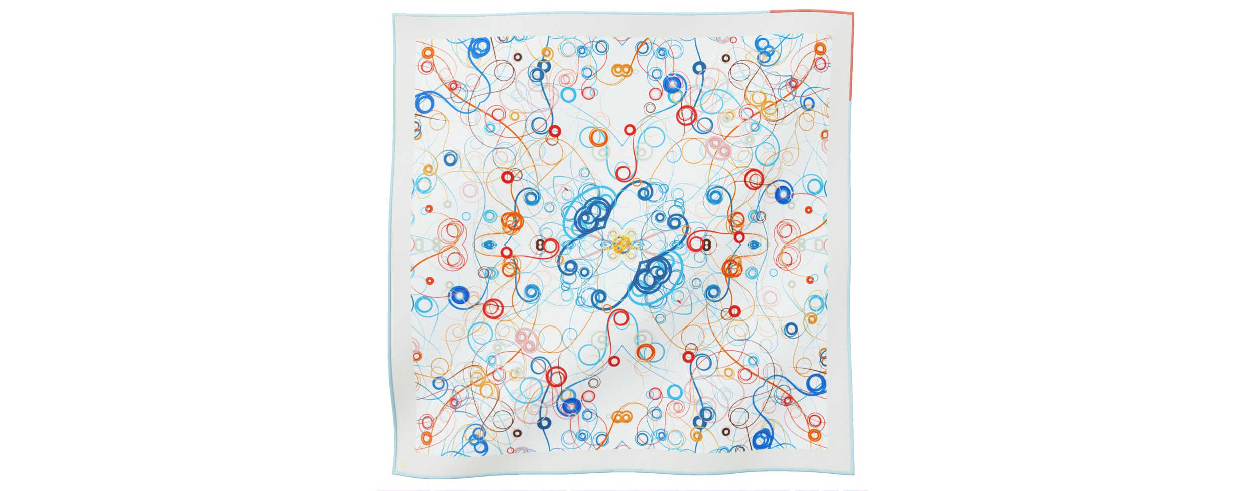 "Whiplash" Square 45 scarf