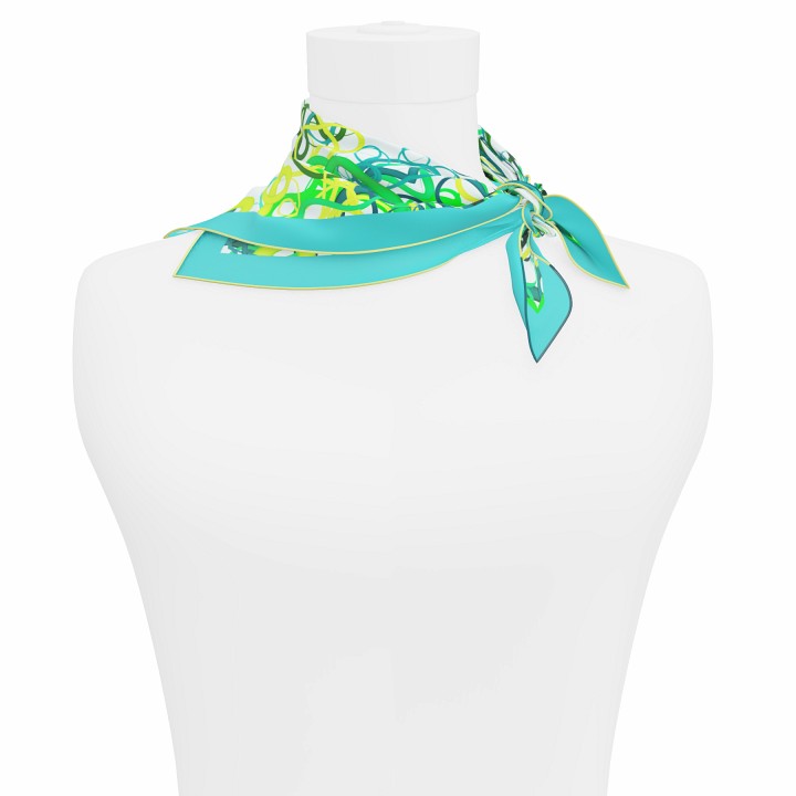 "Whiplash" Square 45 scarf