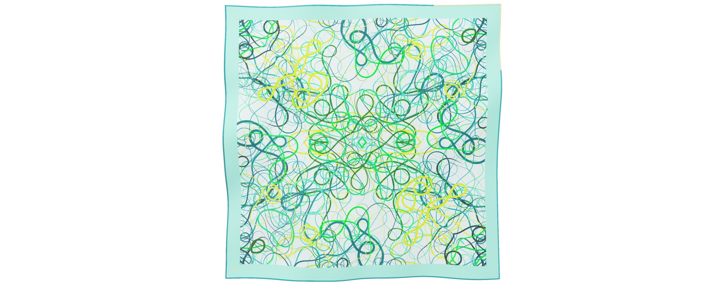 "Whiplash" Square 70 scarf