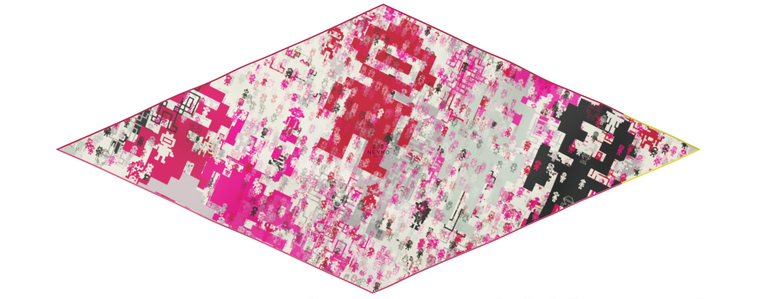 "Silk-Bots" arrow 140 scarf