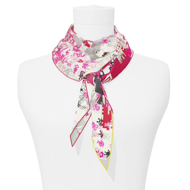 "Silk-Bots" arrow 140 scarf