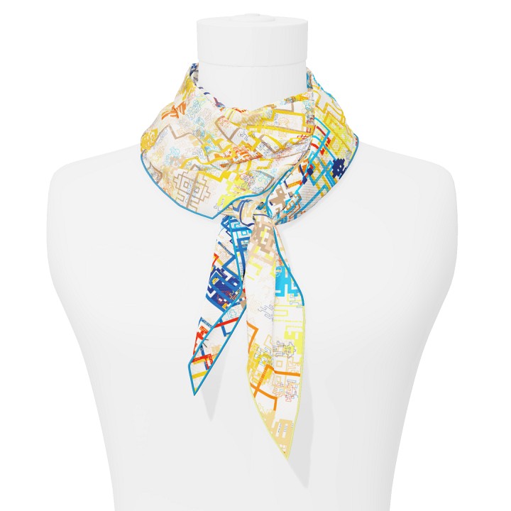 "Silk-Bots" arrow 140 scarf