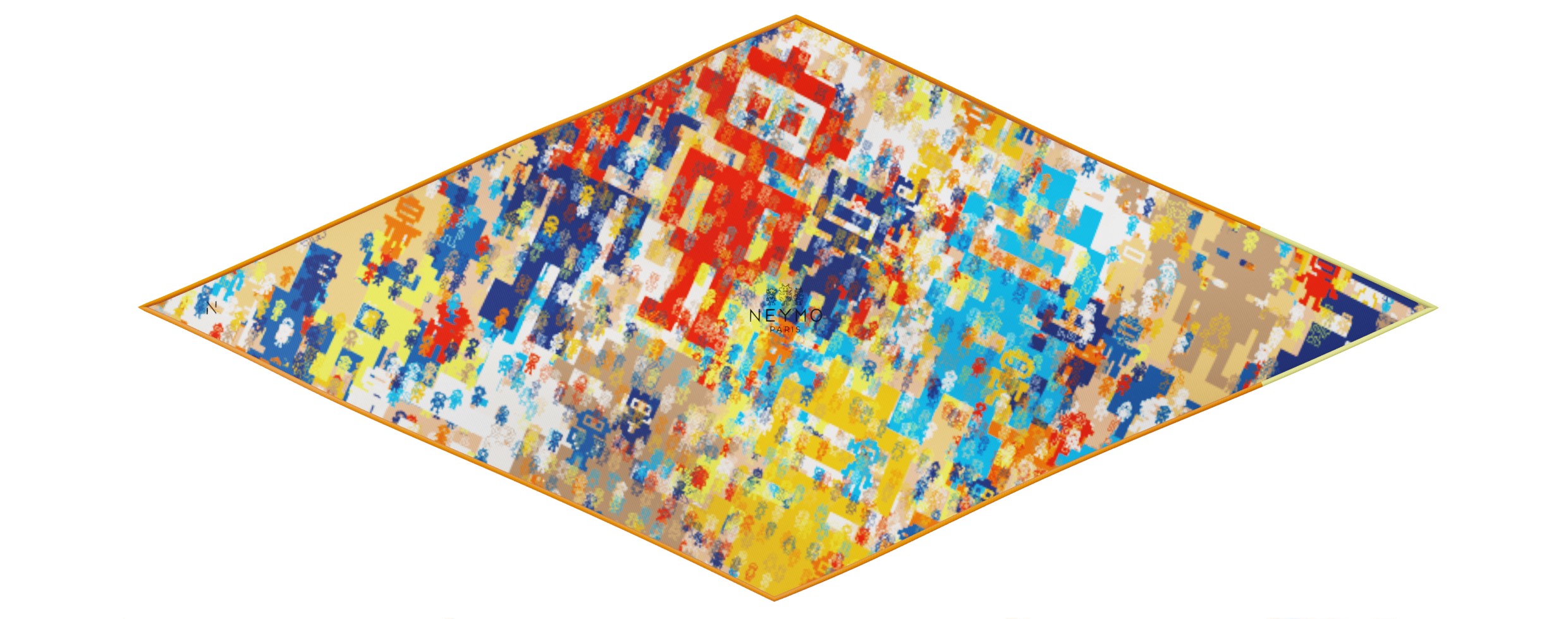 "Silk-Bots" dart scarf