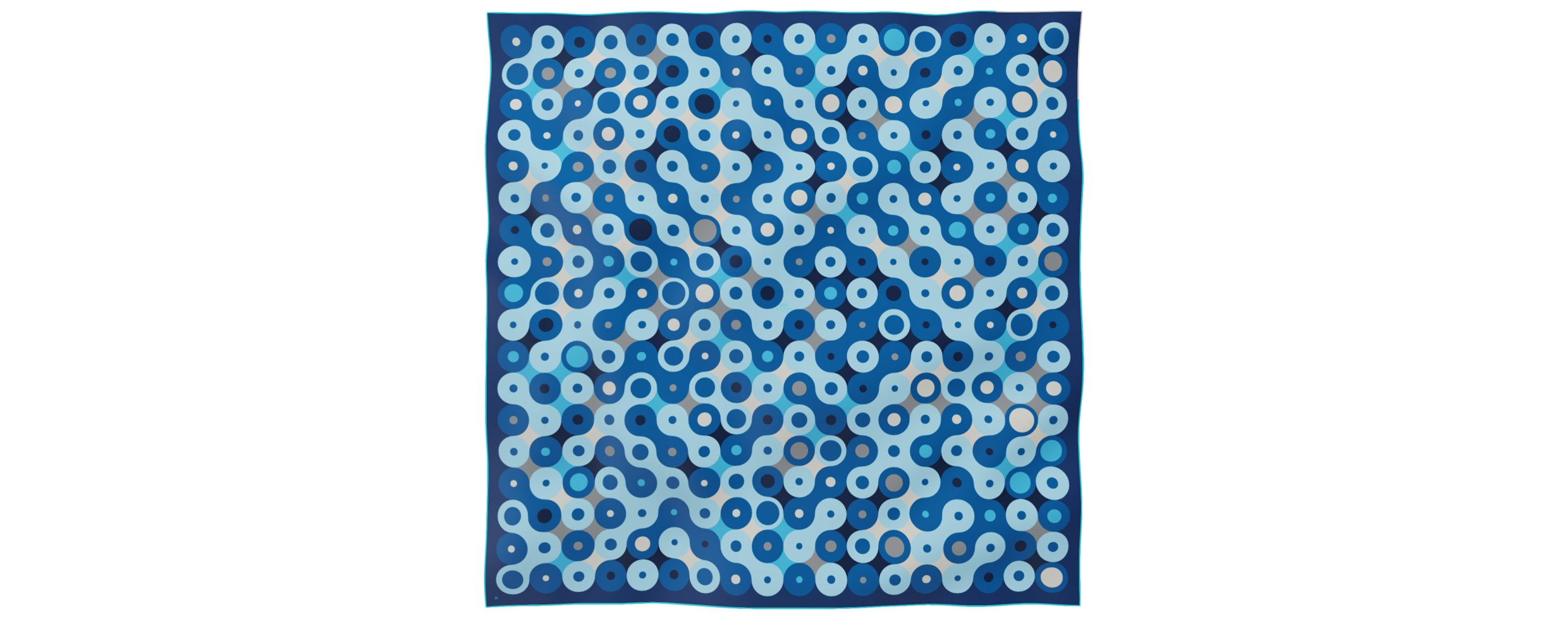 "Chaines de vélo" giant square 130 scarf