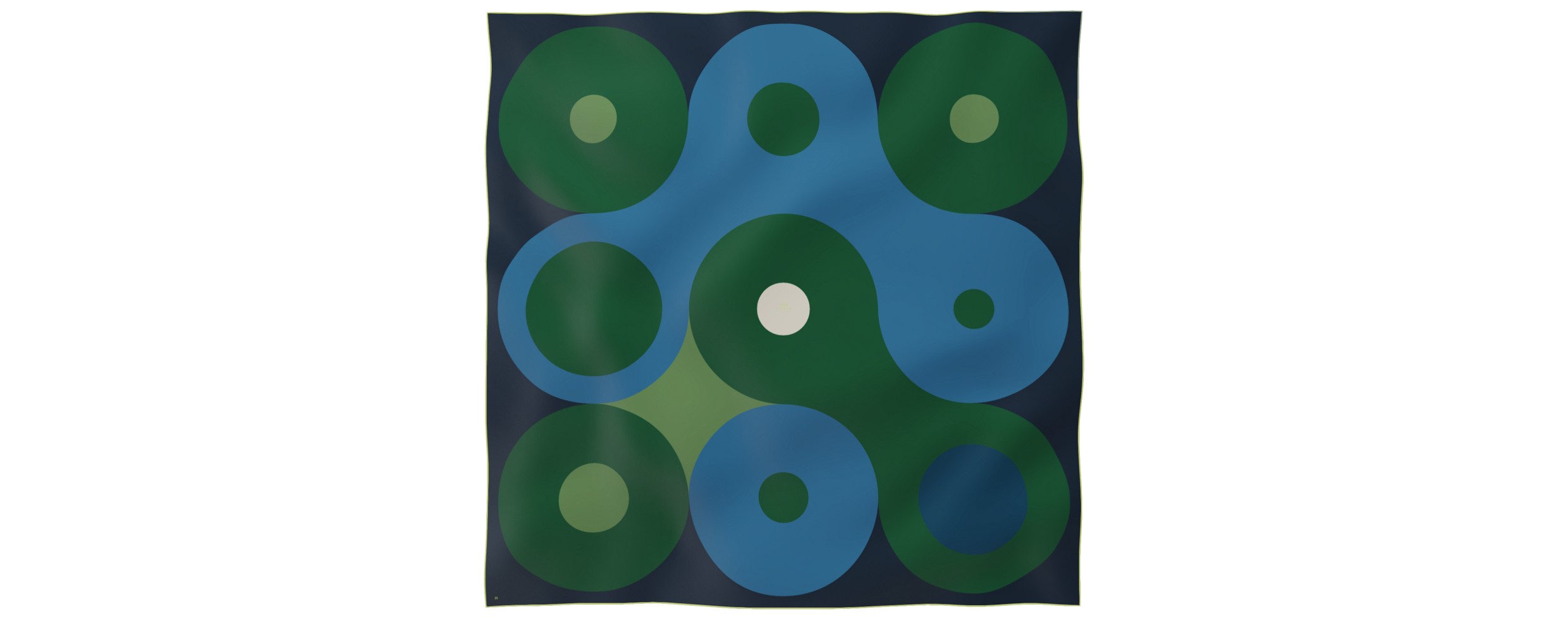 "Chaines de vélo" giant square 130 scarf