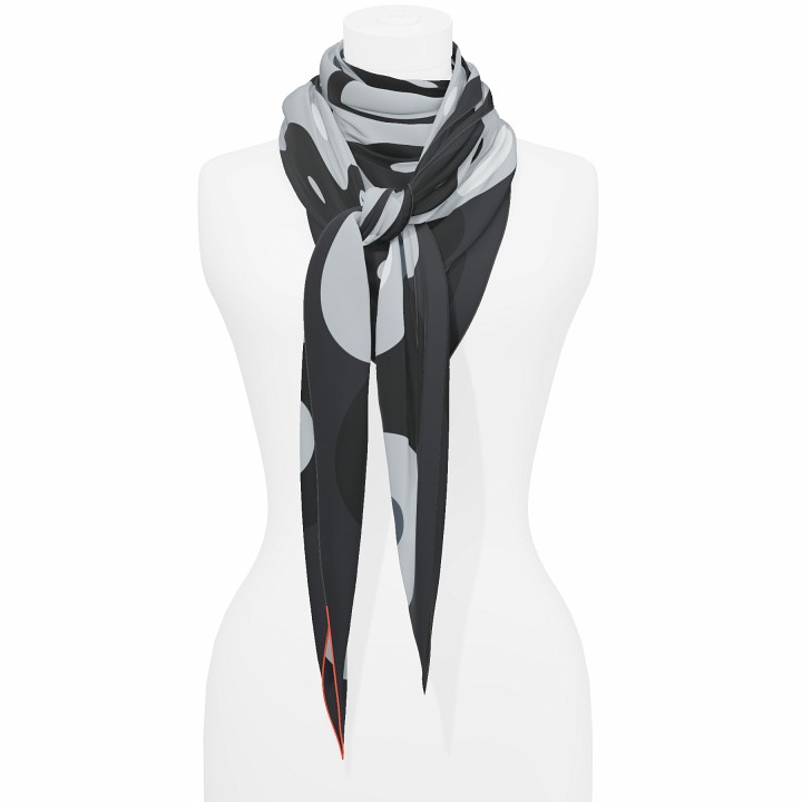 "Chaines de vélo" giant square 130 scarf