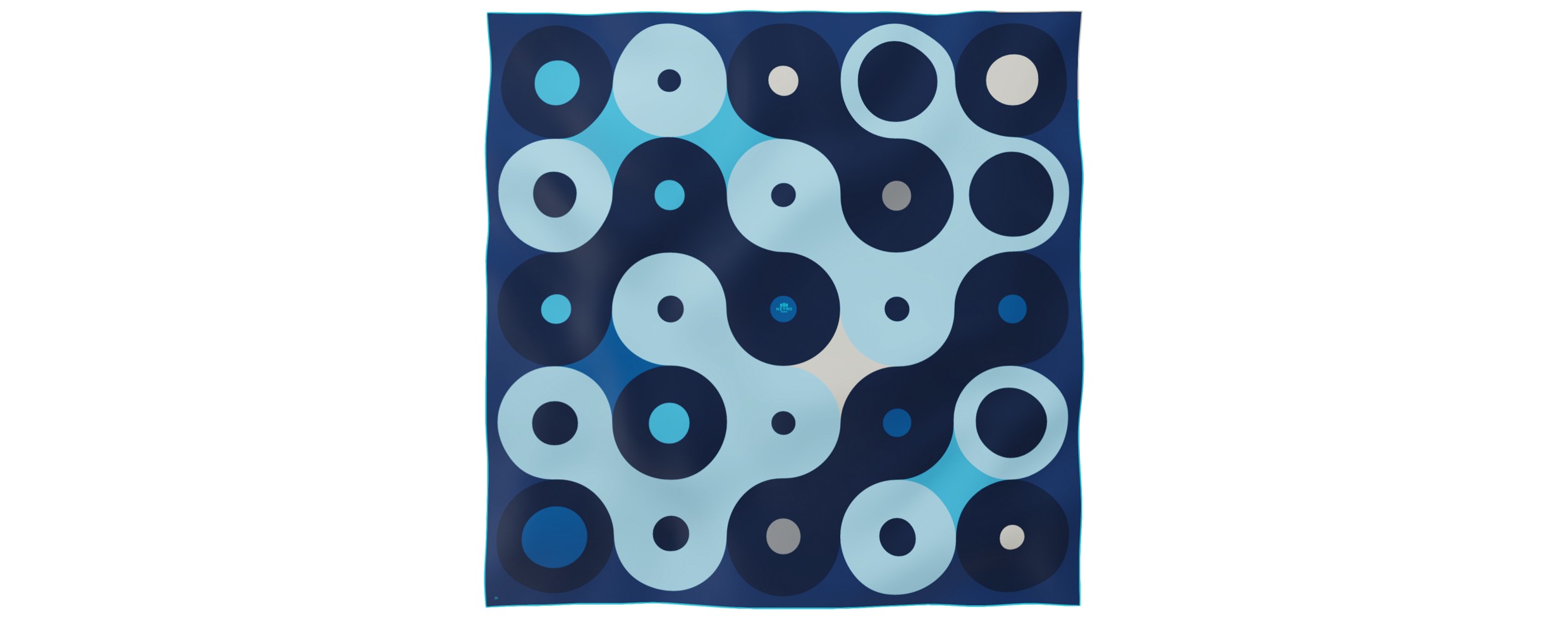 "Chaines de vélo" giant square 130 scarf