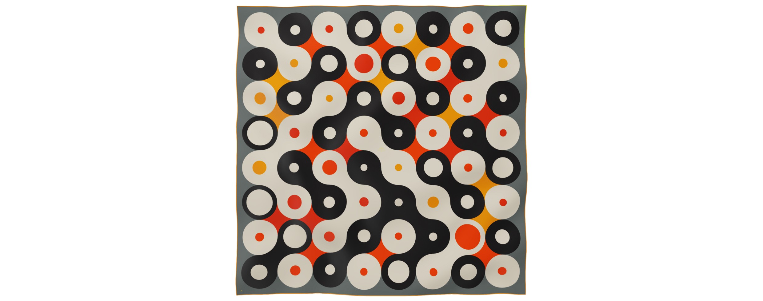 "Chaines de vélo" giant square 130 scarf