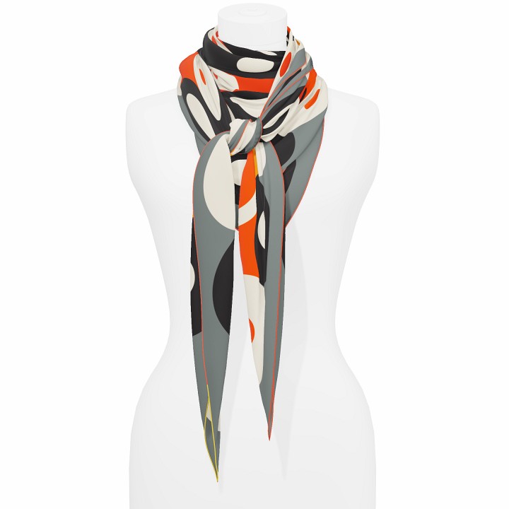 "Chaines de vélo" giant square 130 scarf