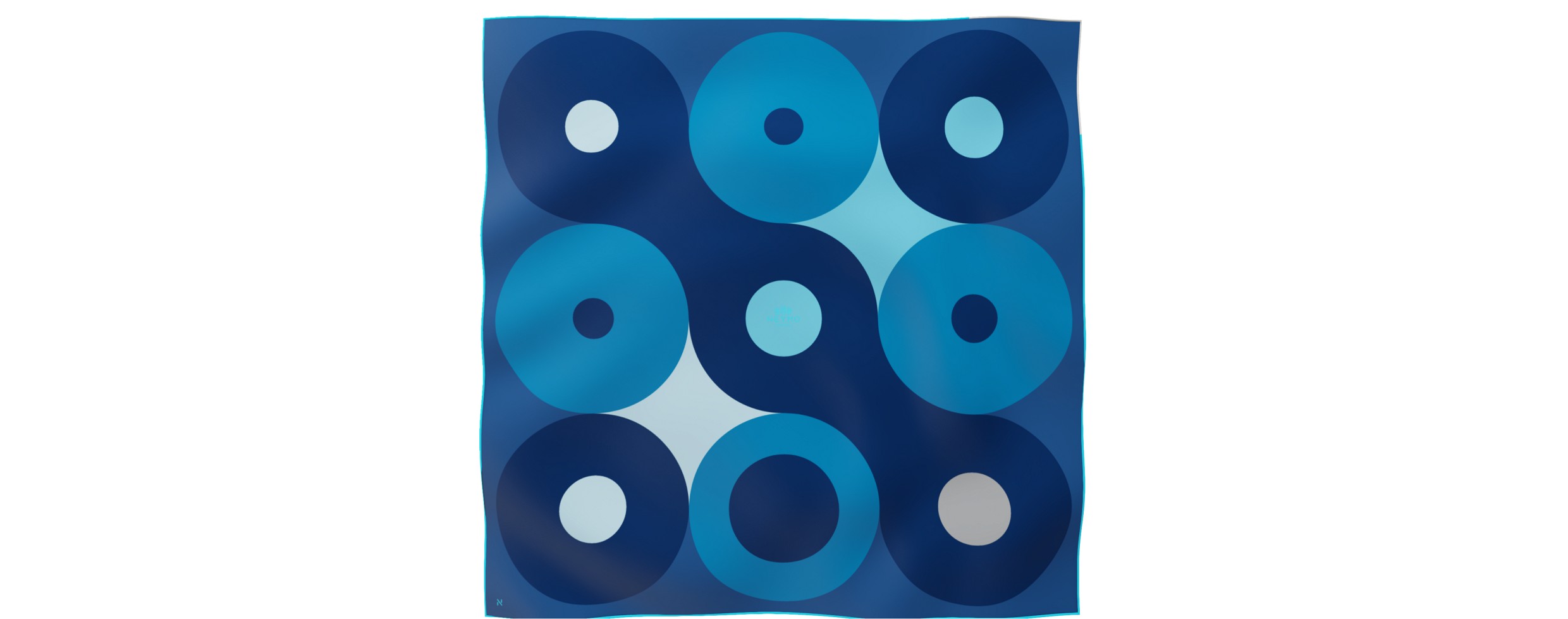 "Chaines de vélo" square 90 scarf