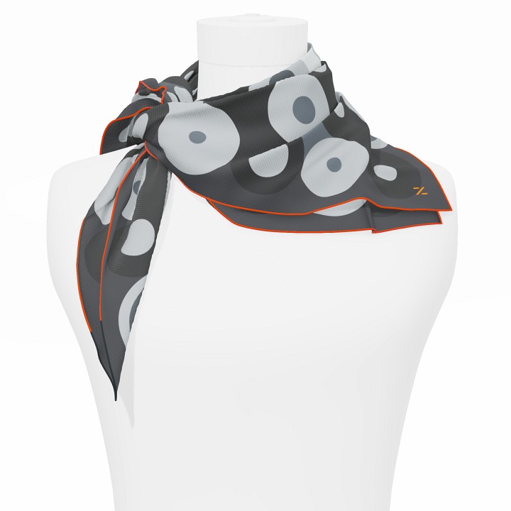 "Chaines de vélo" square 70 scarf