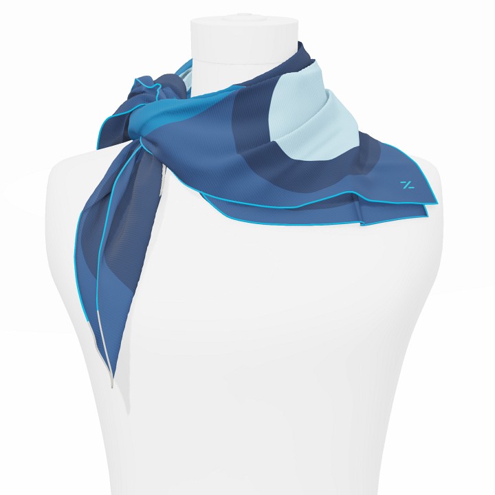 "Chaines de vélo" square 70 scarf