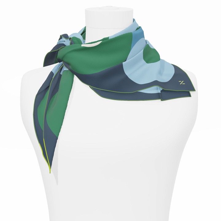 "Chaines de vélo" square 70 scarf