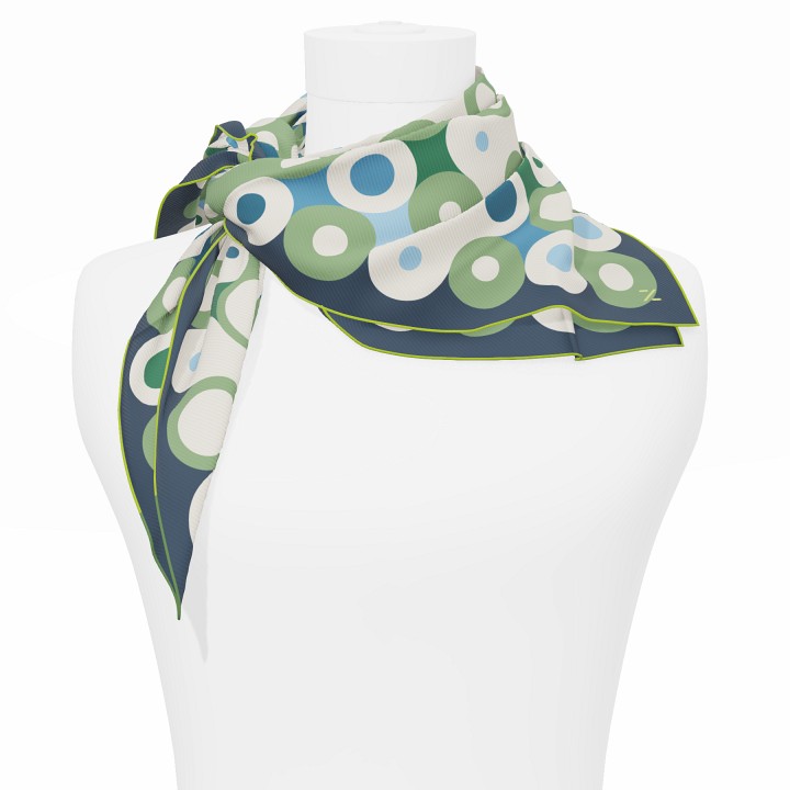 "Chaines de vélo" square 70 scarf