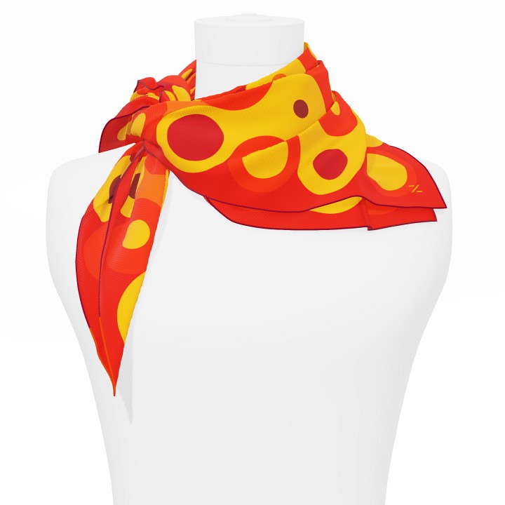 "Chaines de vélo" square 70 scarf