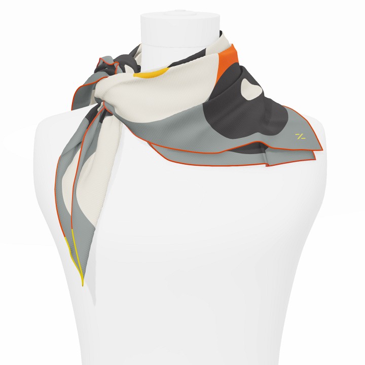 "Chaines de vélo" square 70 scarf