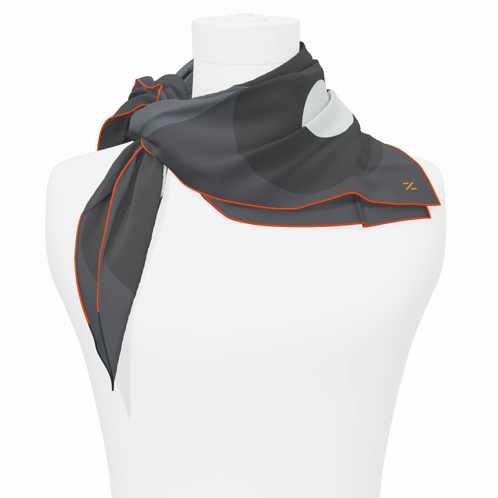 "Chaines de vélo" square 70 scarf