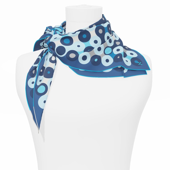 "Chaines de vélo" square 70 scarf